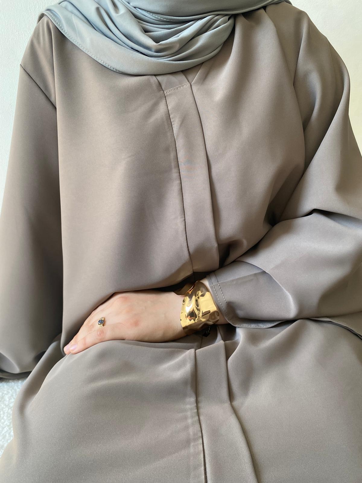 abaya capsule beige elegante pour femme